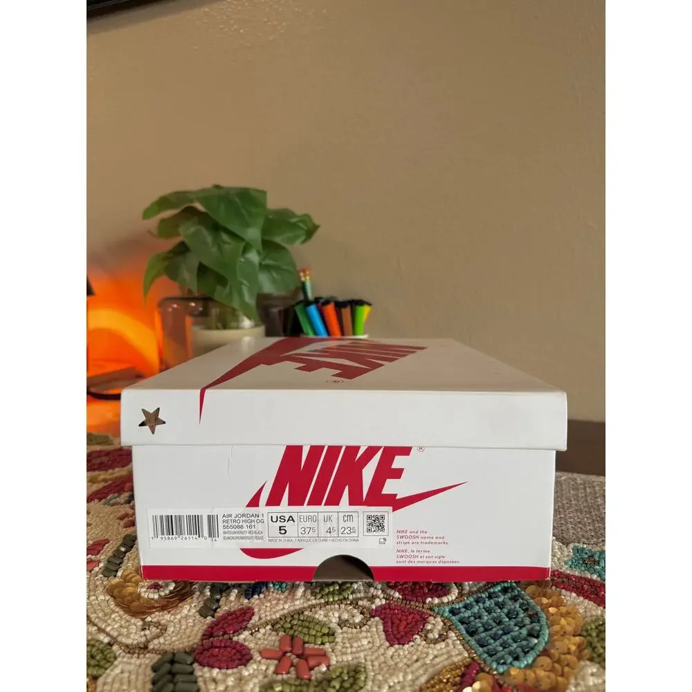 Jordan 1 Retro High OG Heritage White University Red Black Chicago 555088 161